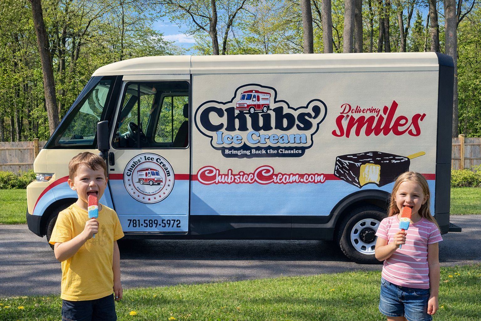 Kids enjoying Chubs Ice Cream